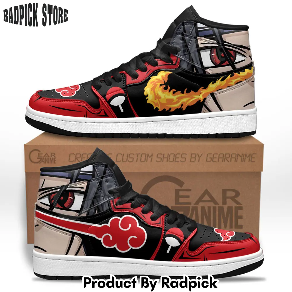 Itachi uchiha air jordan high top sneakers anime mn13  rp0252234